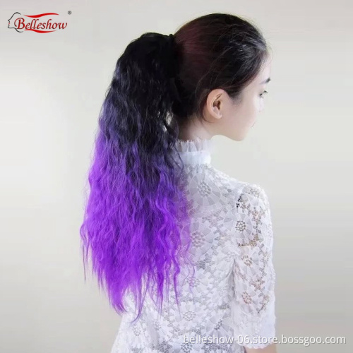 Hot sell Afro kinky curly ponytail Hair extension ponytail Elastic hair ties ponytail